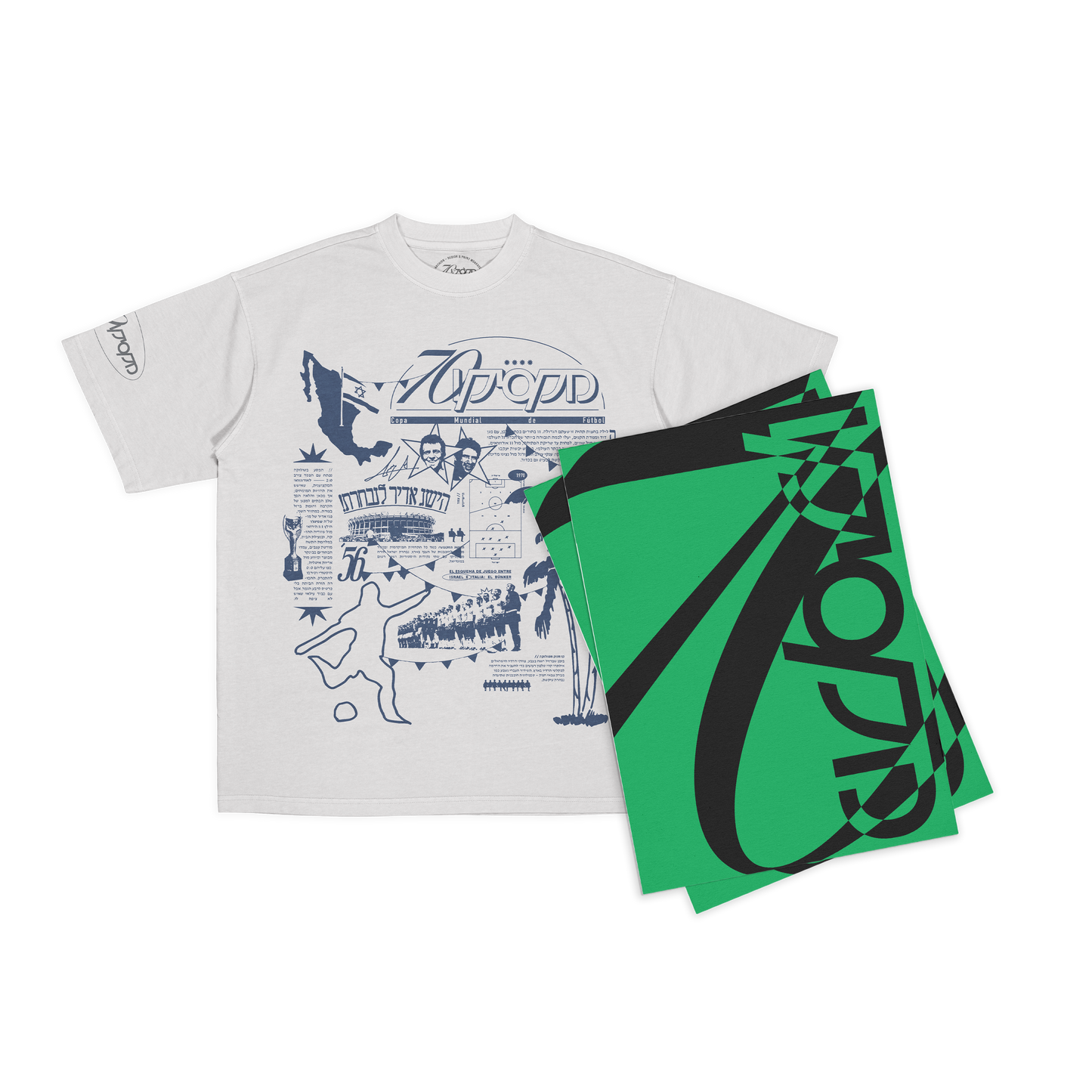 Mexico 70' - T-Shirt & Fanzine Bundle ( White )