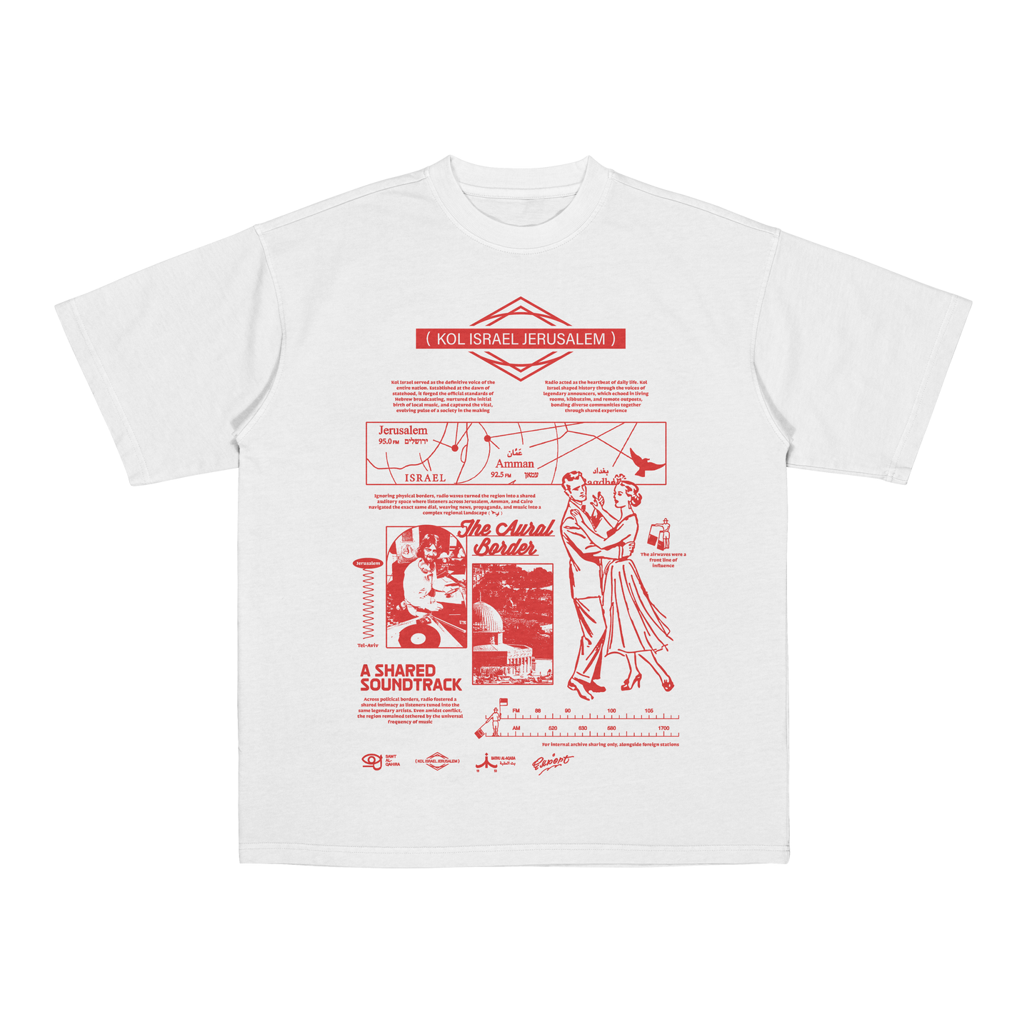 Limited Edition - 'Kol Israel Jerusalem' White T-Shirt // Liav Nov x Export